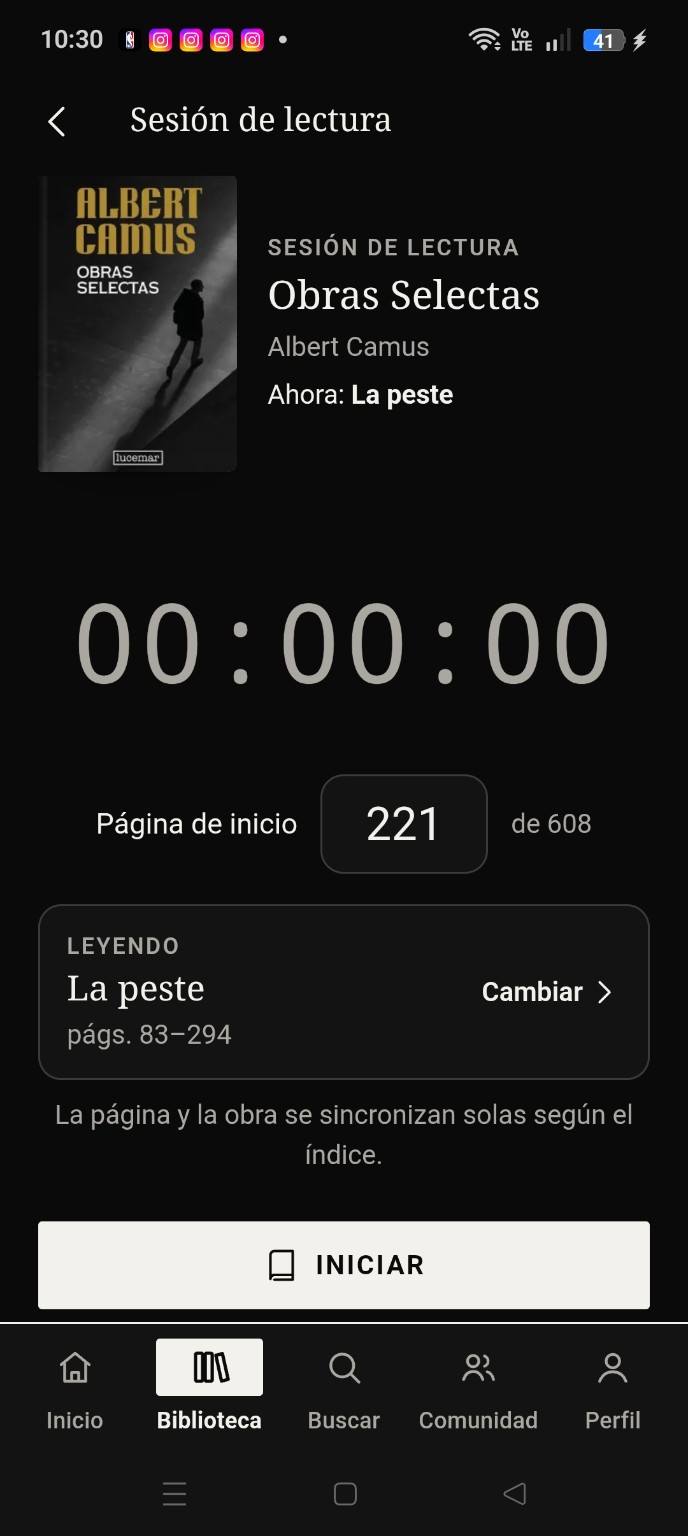 Sesiones de lectura de Librivum